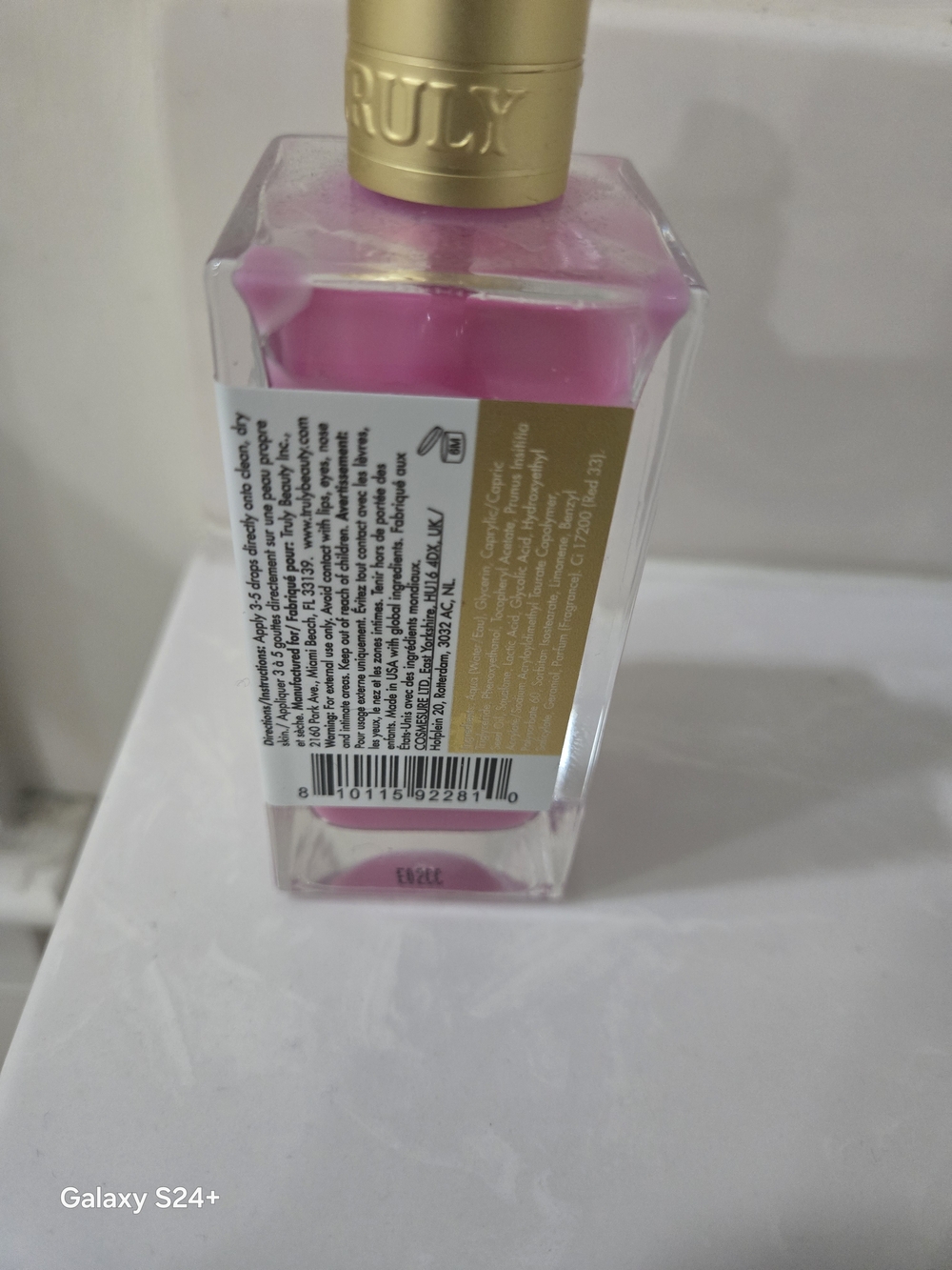 TRULY Women Skincare Body Wash - Pink with Gold Cap